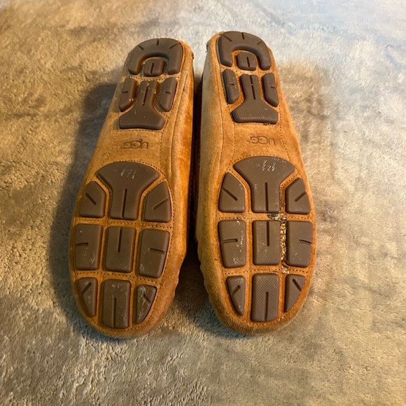 UGG Sz 8 Roni Moccasin Slipper Suede Leather Loafer Shoes Chestnut Brown Women’s - Picture 8 of 16